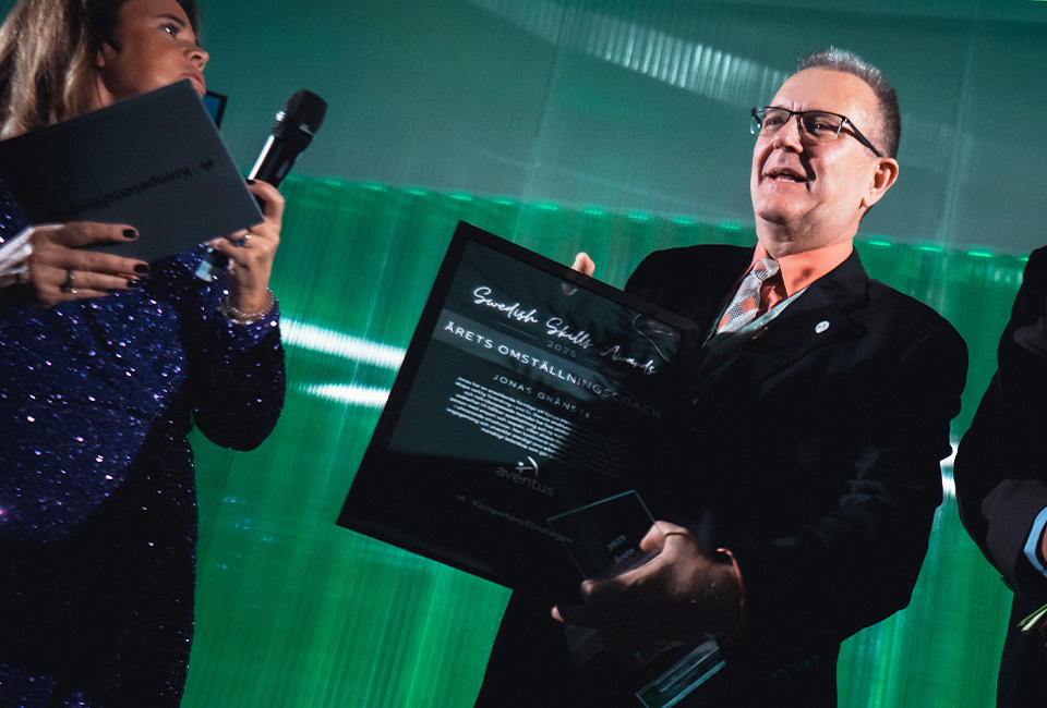 Jonas Grånsten utses till årets omställningscoach